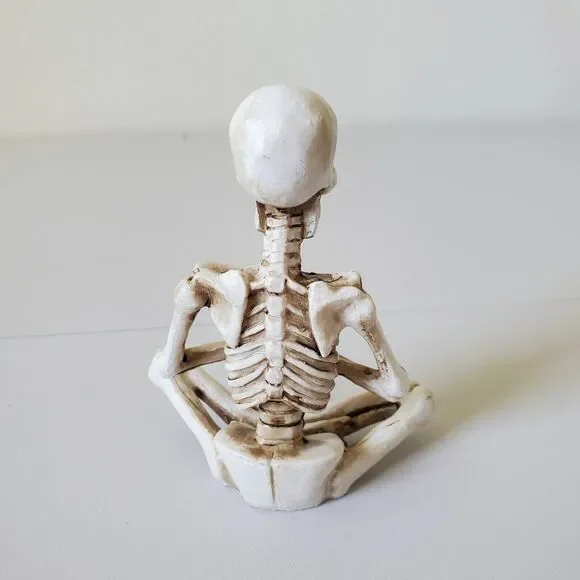 Halloween Yoga Skeleton Figurines Decorations Zen Poses Resin Set of 4 New - Picture 8 of 16